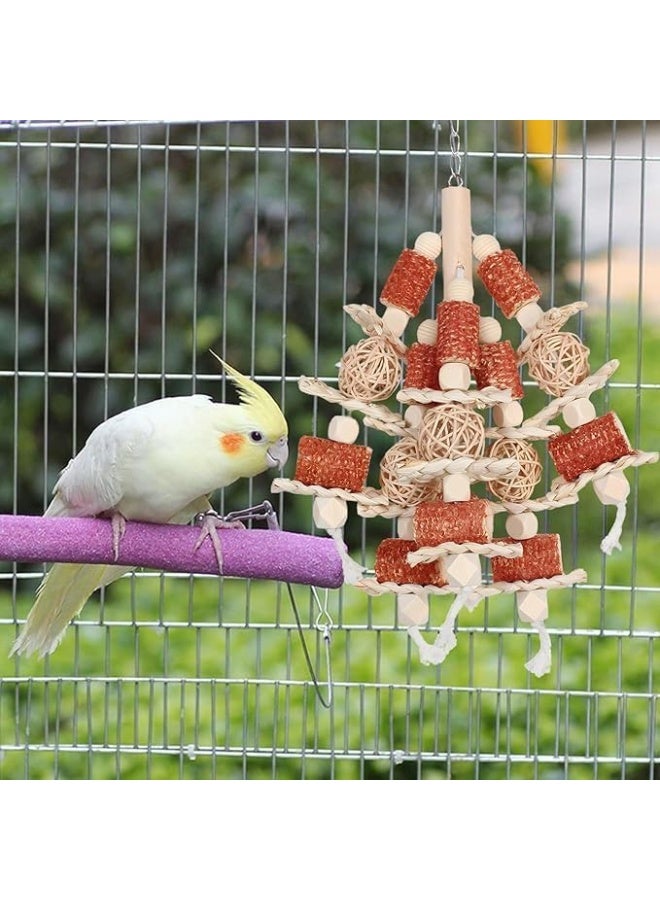 Bird Toys, Natural Corn Stick Parrot Toys Hanging in Bird Cages，for Small and Medium-Sized Macaws,African Grey,Cockatoos,Cockatiel,Sun Conure， Parrots - Image 4