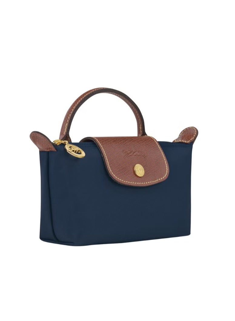 لونج شامب Longchamp النساء ميني حقيبة اليد,حقائب كروسبودي,حقيبة الكتف حزام الكتف مع مشبك,أسلوب كلاسيكي البحرية - Image 4