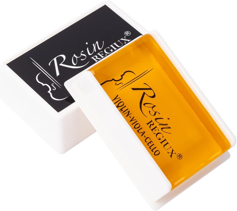 REGIUX Natural Low Dust Rosin 2-Pack for Violin, Viola and Cello with Protective Case - Image 4