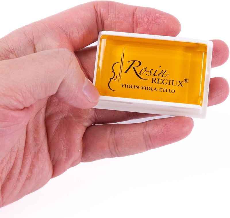 REGIUX Natural Low Dust Rosin 2-Pack for Violin, Viola and Cello with Protective Case - Image 5
