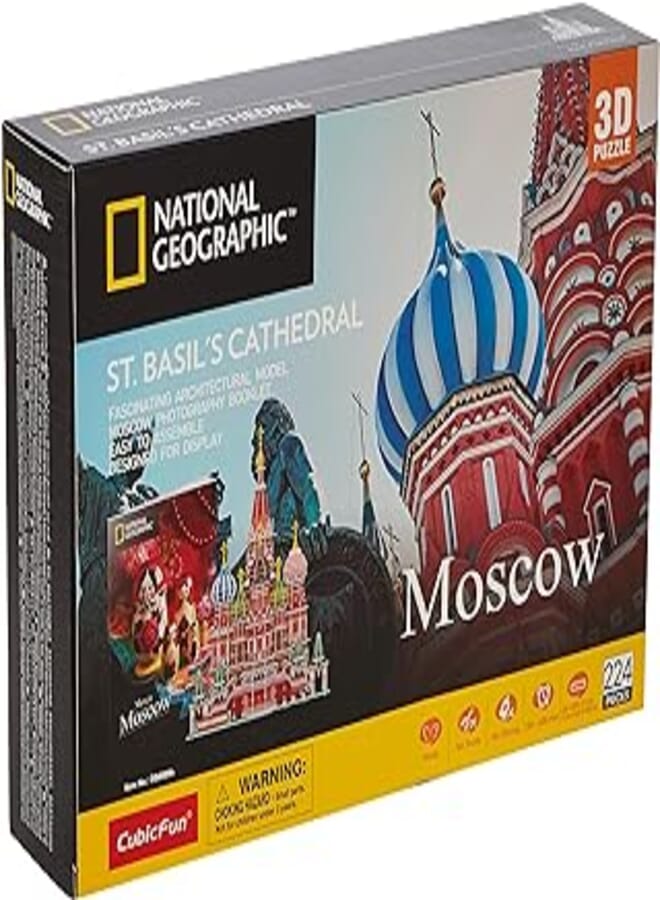 Cubic Fun, National Geo 3D Puzzle St. Basil's Cathedral 224 Pieces, ‎DS0999h
