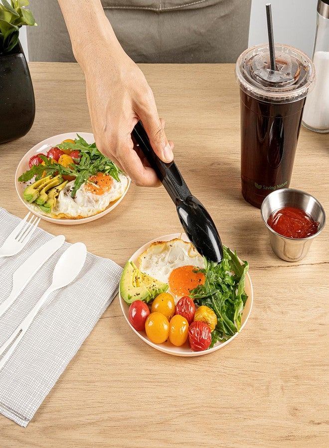 Restaurantware-Moderna 6.3 Inch Premium Disposable Plates, 40 Round Plastic Plates For Parties - Durable, Heavy-duty, Light Pink Plastic Dinner Plate, For Warm And Cold Foods, Ideal For Cafes - Image 4