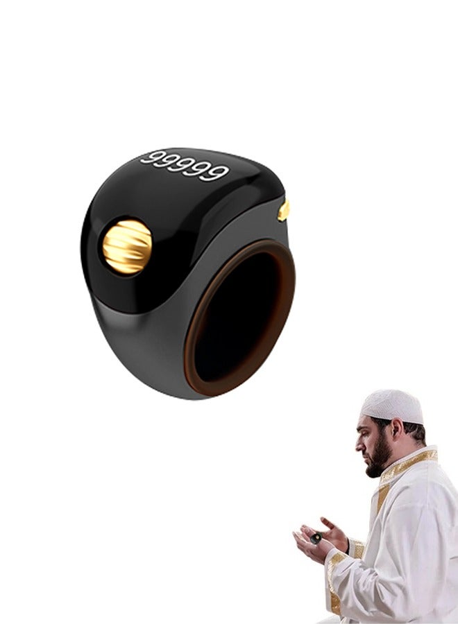 Wearable Tasbeeh Ring, Rolling Prayer Smart Counter with Adjustable Silicone Ring, Long-Lasting Battery Life, Suitable for Meditation for Adults and Children - Image 1