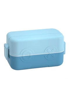 Double Fresh-Keeping Bento Box Set Leak-Proof Lunch Box-Blue