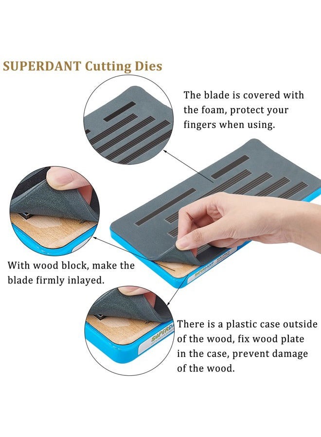 SUPERDANT 4 Style Tassel Leather Cutting Die Earring Embossing Wood Die Leather Cutting Machine Template Die Cuts with Plastic Protective Box and EVA Foam - Image 3