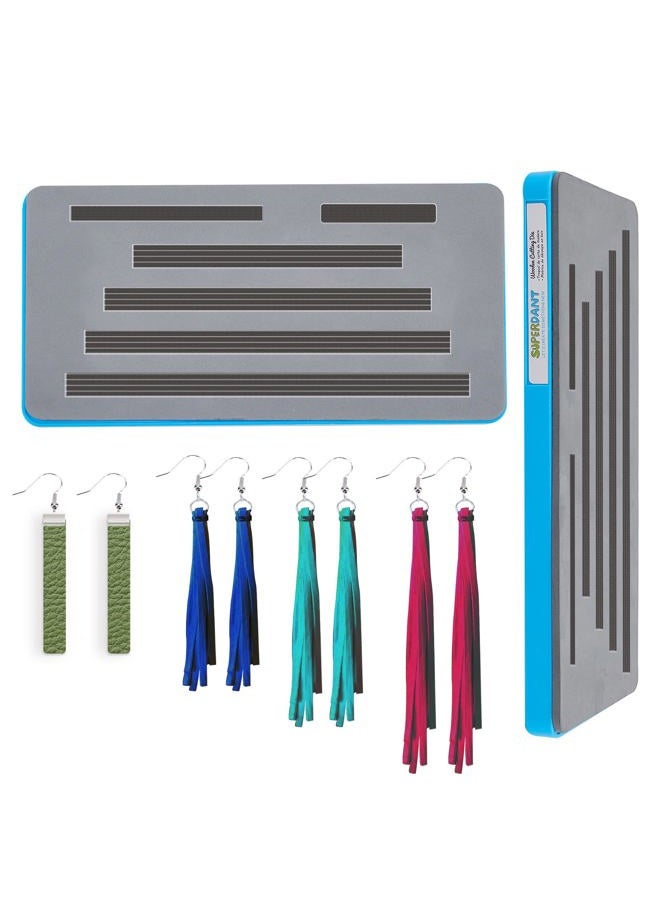 SUPERDANT 4 Style Tassel Leather Cutting Die Earring Embossing Wood Die Leather Cutting Machine Template Die Cuts with Plastic Protective Box and EVA Foam - Image 1