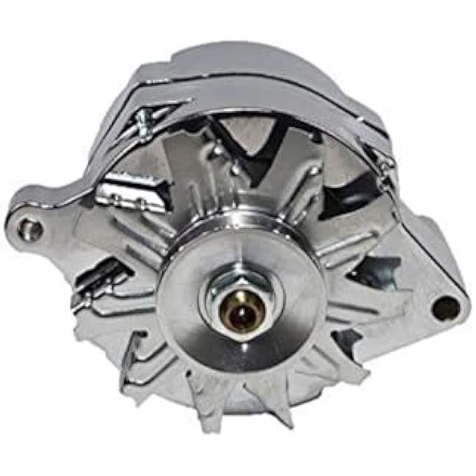A-Team Performance 1G Style High-Output 1-Wire Alternator - 110 Amp 10SI Output & High Amp Performance - Single-Groove V Belt & Drive Belt - Replacement & Compatible with Ford 1965-89 V6 & V8 Models - Image 1
