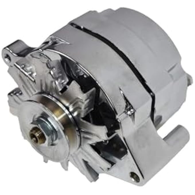 A-Team Performance 1G Style High-Output 1-Wire Alternator - 110 Amp 10SI Output & High Amp Performance - Single-Groove V Belt & Drive Belt - Replacement & Compatible with Ford 1965-89 V6 & V8 Models - Image 2