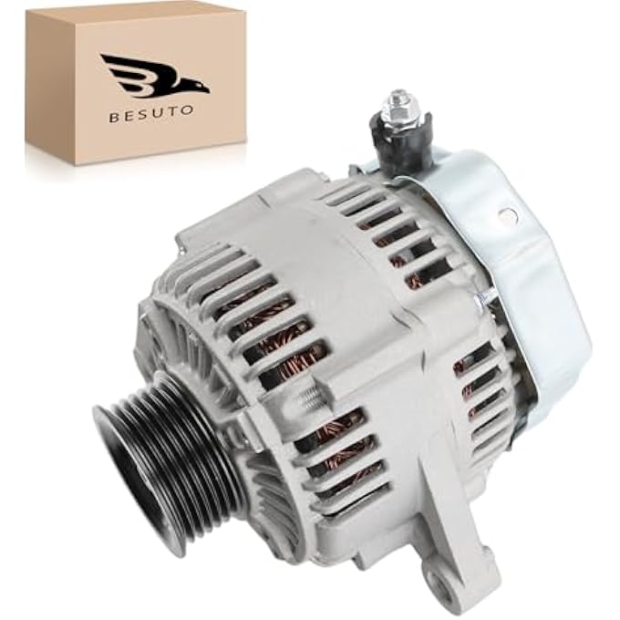 Besuto 13876 Alternator Compatible with Jeep 2001-2006 Wrangler L6 4.0L Replace 13876, 56041864AA, 56041864AB, 56041864AB1, 56041565AB,121000-3820, 121000-3821, 121000-3810 - Image 1