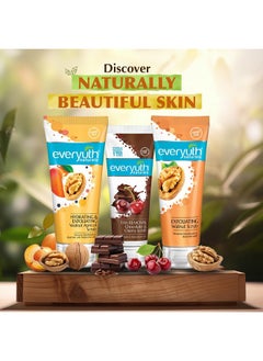 Everyuth Naturals Hydrating & Exfoliating Walnut Apricot Scrub, 100Gm, Tube  - Image 5