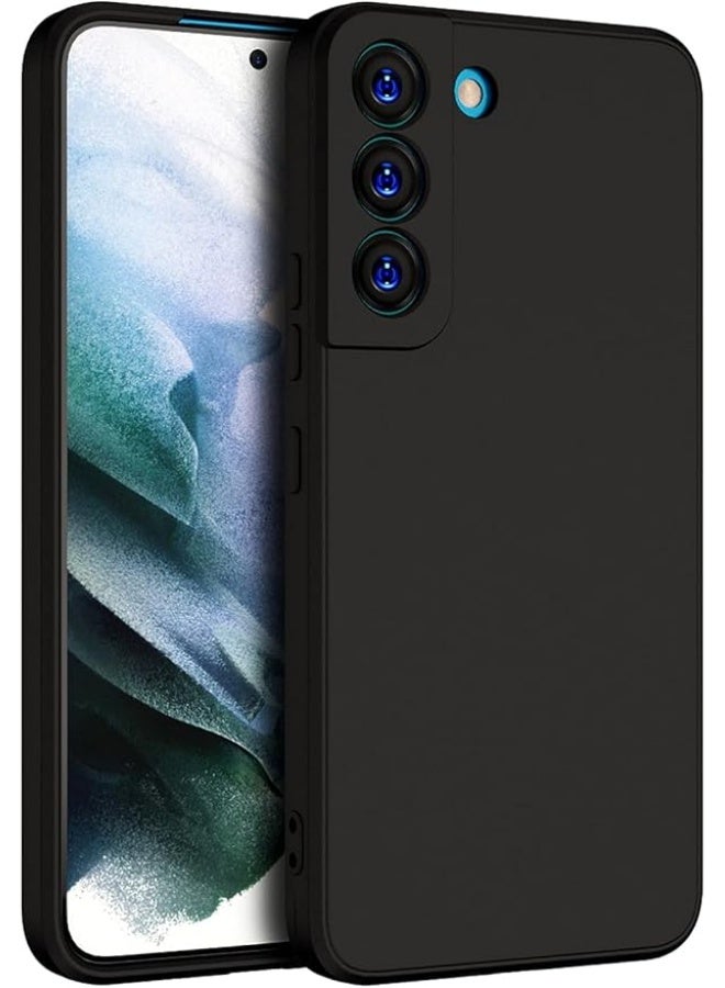 Protective Cover For Samsung Galaxy S22 , Slim Fit Soft Back TPU Case Flexible Silicone Cover Compatible For Samsung Galaxy S22 - Black