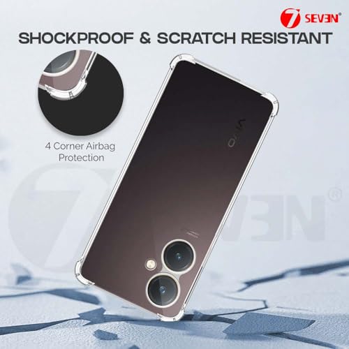 7-Seven 7SEVEN® Back Cover for VIVO Y27 4G Transparent Mobile Back Case Shock Proof Design Camera Edges Protection Crystal Clear Phone Case Silicon Soft TPU and Flexible Bumper Phone Cover - Image 4