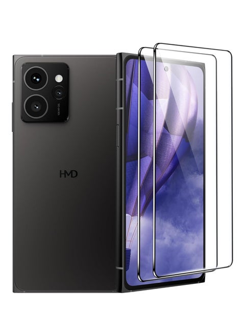 For HMD Skyline screen protector 2024, 9H Hardness Anti-Scratch Tempered Glass flim, Case Friendly(2 Pack)
