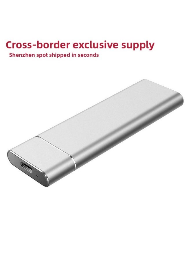 Generic Mobile Hard Disk 2T High Speed 1tb Mechanical Disk Large Capacity External 2TB Solid State Storage Mobile Phone Computer Encrypted Hard Disk-Capacity:500gb-type-c High-speed Transmission-Interface:Star Silver + 3.1 Interface With Strong Compatibility  - Image 3