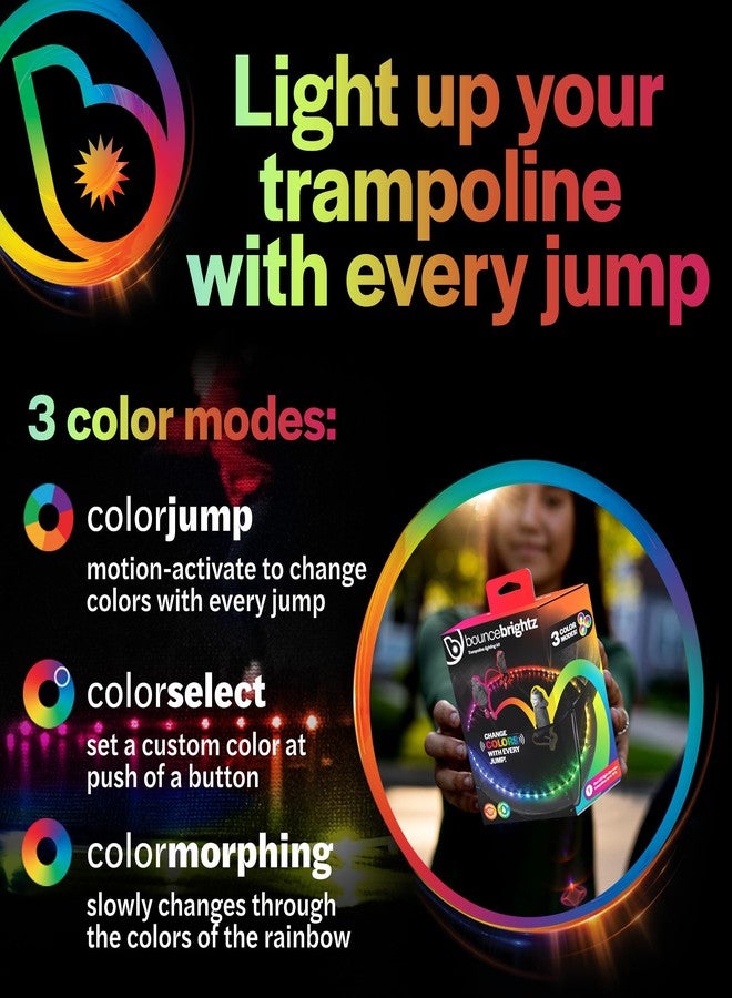Brightz BounceBrightz LED Trampoline Light - Fun Trampoline Accessories Toys Games Stuff Gifts for 14 14ft 16ft 15 15ft Sizes Perfect Outdoor Backyard for Kids Boys Girls Teens Tweens - Image 3