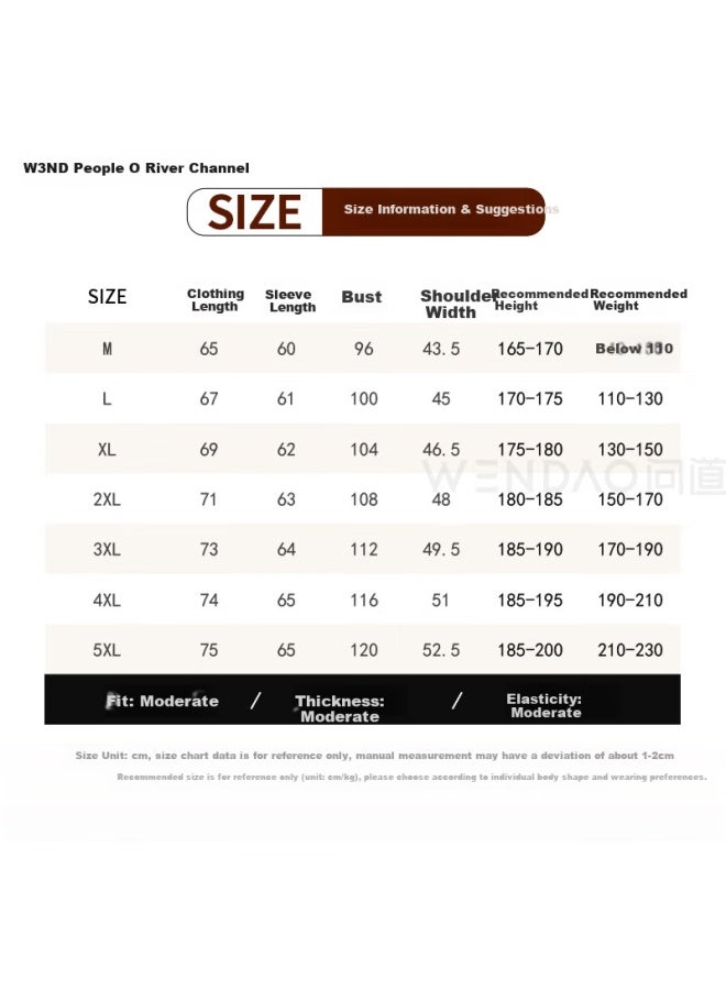 ASK Wendao Wendao Cleanfit Simple·7a Antibacterial True De Rong Half High Neck Base Shirt W8602 Caramel Color 5XL - Image 2
