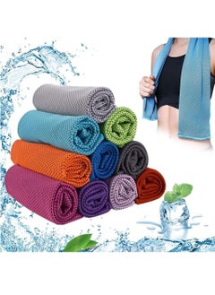 Y&D Cooling Towels 10 Pack Ice Towel Mesh Soft Breathable Chilly Towel for Neck Microfiber Yoga Golf Sport Running Gym Workout Camping Fitness 30 * 80 cm  - Image 1