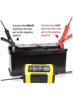 Generic IEIK Smart Car Battery Charger 12V 5A – Pulse Repair Mode, LCD Display, Automatic Charging, for Car, Motorcycle, ATV, Boat, and More  - Image 5