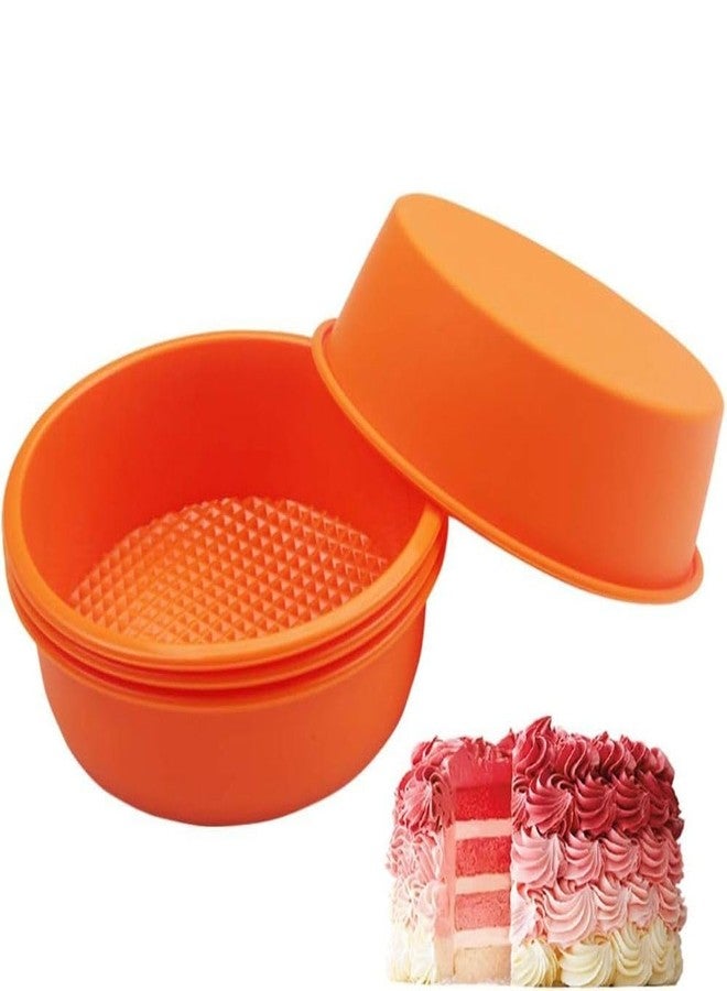 hobbyme 1/4pcs 5 Inch Small Disc Silicone Cake Moulds,Dishwasher Safety Baking Decoration Moulds,5 Inch Round Cake Pan,Baking Cake Moulds,Easy To Clean - Image 3