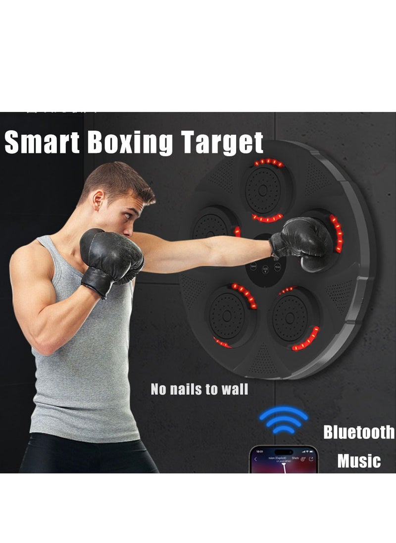 Furtey - Digital Smart Boxing Target Black Bluetooth Music Exercise At Home For Parent-Child Time Boxing Trainee Office Worker - Image 1