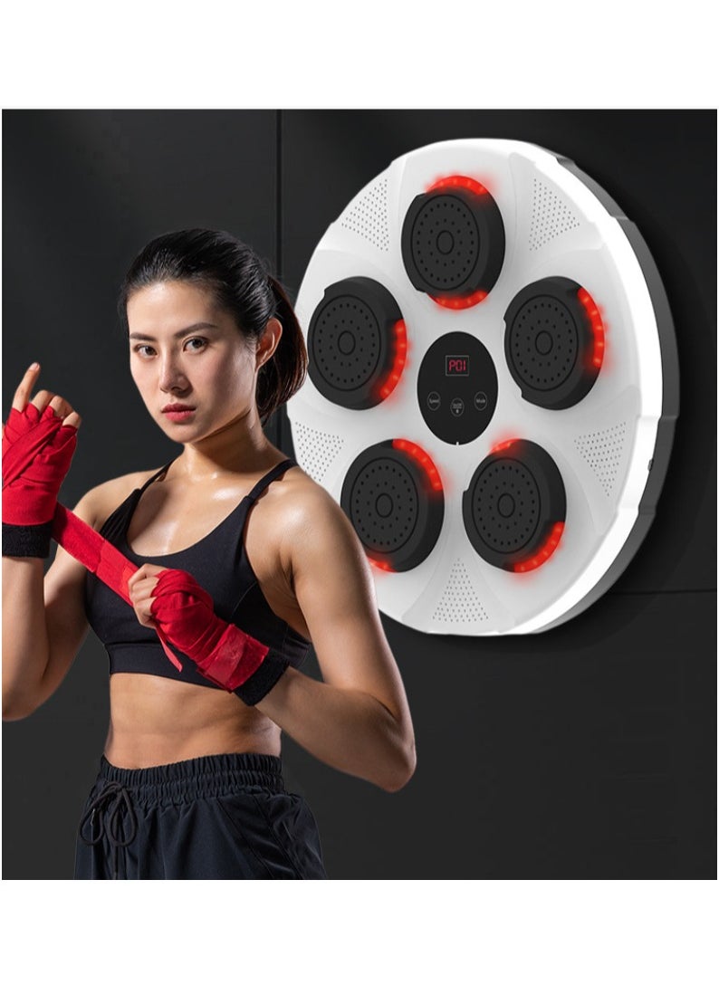 Furtey - Digital Smart Boxing Target Black Bluetooth Music Exercise At Home For Parent-Child Time Boxing Trainee Office Worker - Image 1