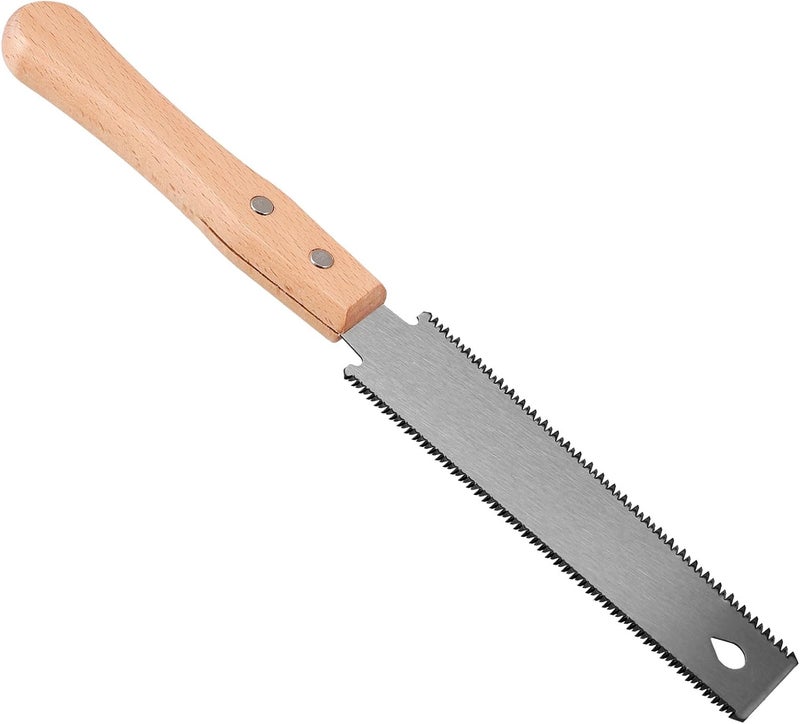 Ciieeo Portable Hand Saw Double-edged Fine Tooth Handheld Wood Saw for DIY Carpentry Camping Gardening with Hardened Blade - Image 1