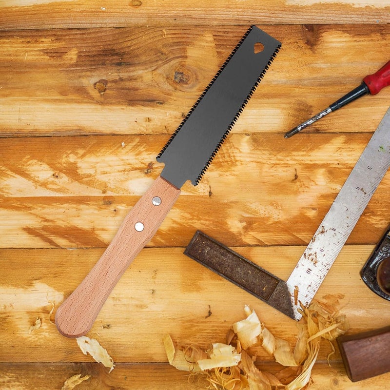 Ciieeo Portable Hand Saw Double-edged Fine Tooth Handheld Wood Saw for DIY Carpentry Camping Gardening with Hardened Blade - Image 5