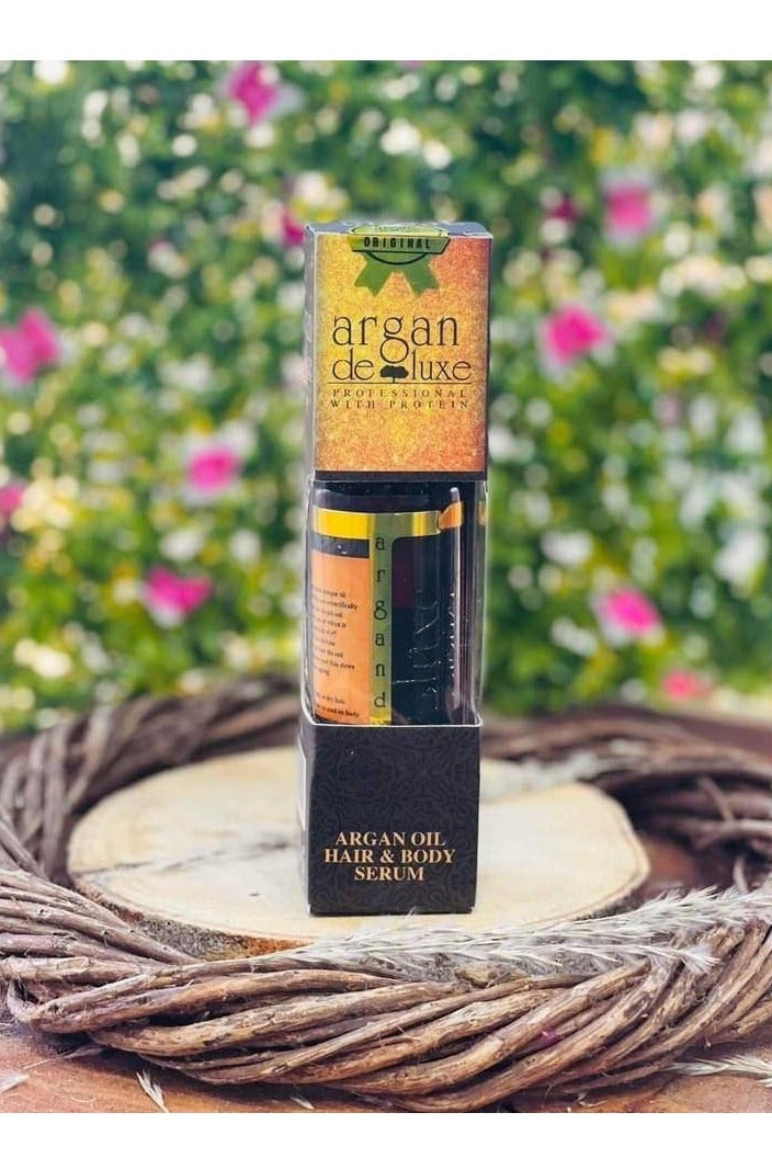 أرغان ديلوكس سيروم أرجان لتغذية الشعر بزيت الأرجان الطبيعي | لمعان فوري وحماية من التقصف – 125 مل - Image 4