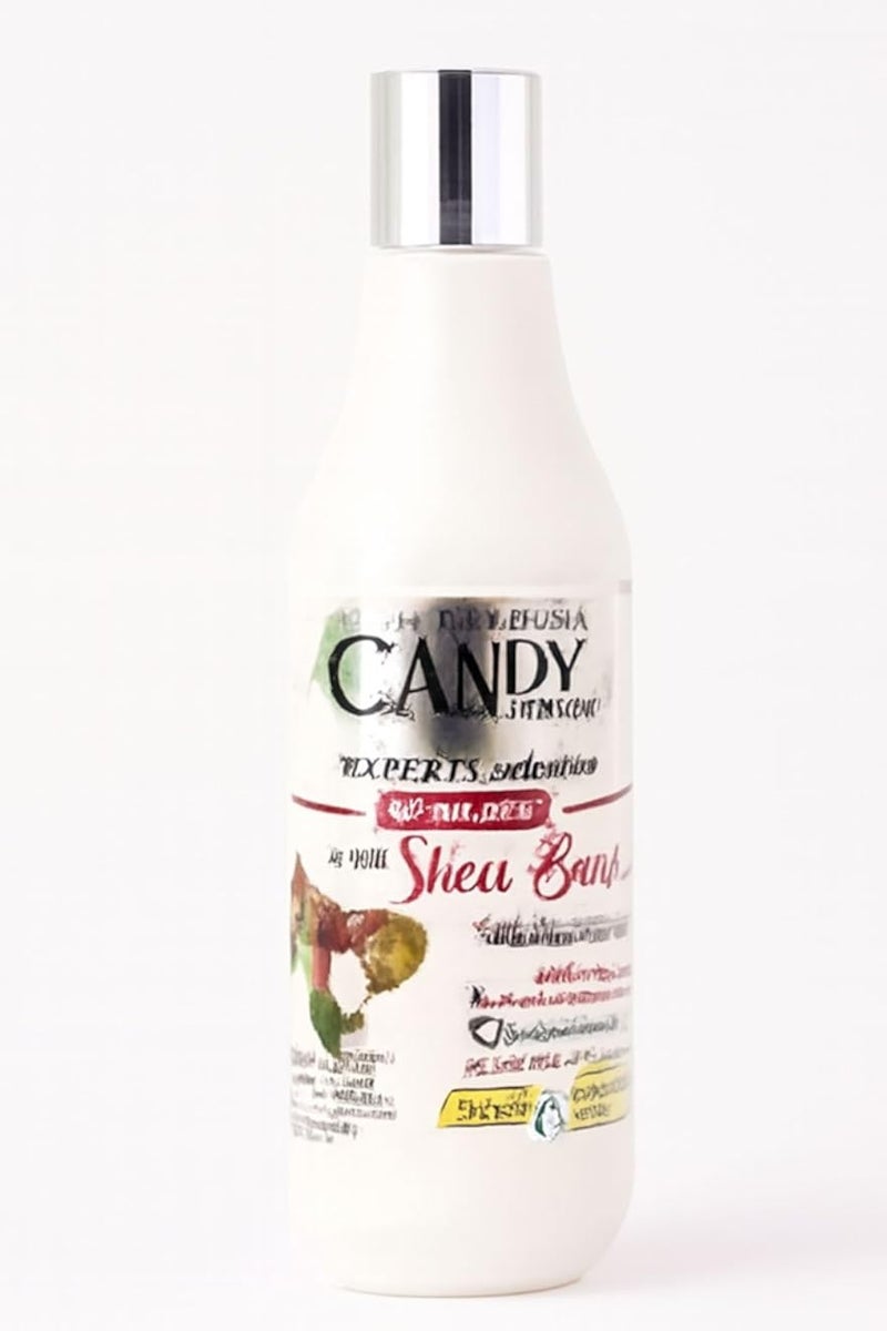 Candy Shea Butter Shampoo 500ml, Enriched with Natural Elements to Moisturize and Protect Hair Provides Soft, Shiny Hair and Gives Full Nourishment Without Drying or Breakage