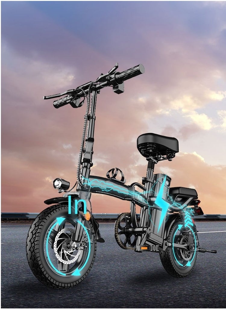 Electric Folding Scooter Bike 130cm, 48V/15Ah Battery, Compact Design for Adults - High Performance and Portable E-Bike for Urban Travel - pzsku/Z144CA9AAB7C87FAD1C72Z/45/_/1726059136/17ffc10c-9e65-4e24-9b66-93842d6847e8