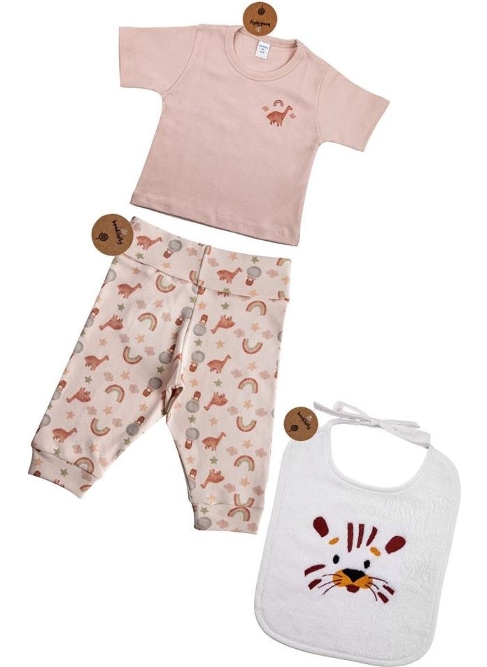 Bross - Baby Bib Bottom Top 100% Cotton Set BNL-0024 - Image 1