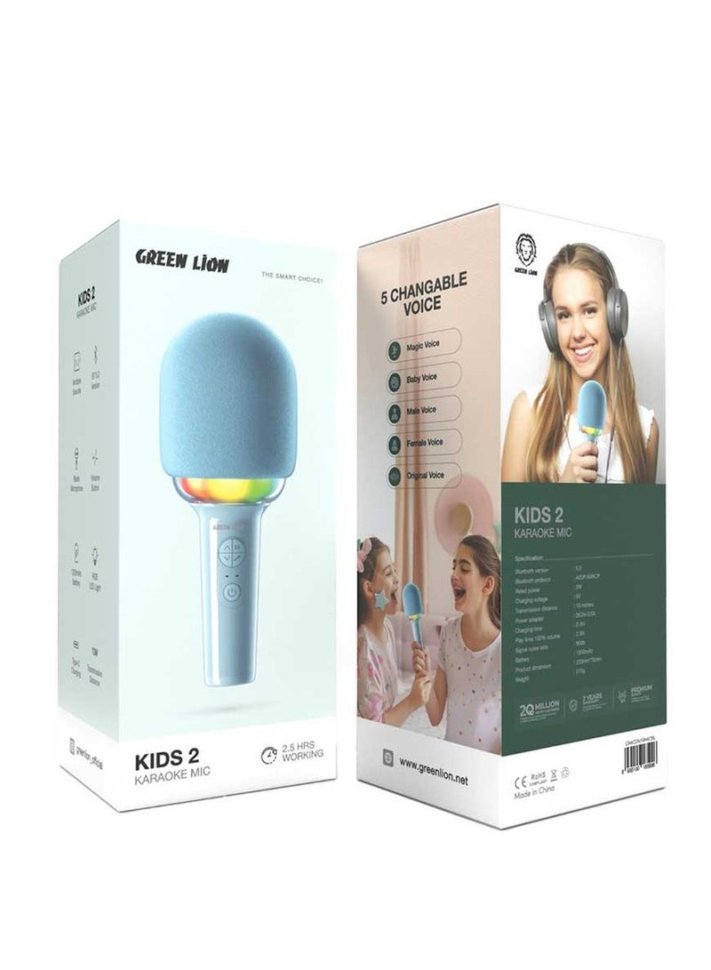 Green Lion Kids 2 Karaoke Microphone multicolor - Image 3