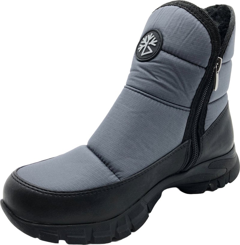 Çiğdem Kundura Çiğdem Snow Boots Snow 1f Unisex - Grey-Short Zipper-With Crest - 39 - Image 1