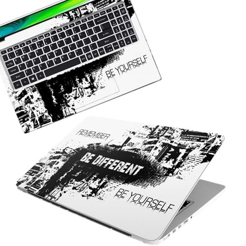 Galaxsia Be Different Full Body Vinyl Laptop Skin/Sticker/Cover Upto 15.6 Inches Laptops Laminated-Removable-HD Quality Compatible for Hp-Dell-Sony-Lenovo-Asus etc.(15x10 Inches) - Image 1