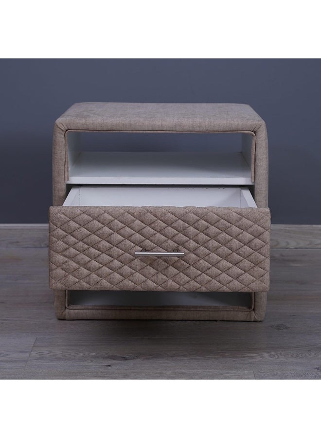 Pan Home Emirates Space Night Stand-Chanel~Beige  - Image 2