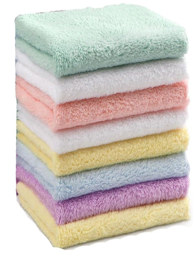 TERI BERI Baby Washcloths,Microfiber Coral Fleece Baby Bath Face Towel Extra Absorbent and Soft Wash Cloths for Newborn,Infants and Toddlers,Gentle On Sensitive Skin (Multicolor Solid, Pack of 12) - Image 1