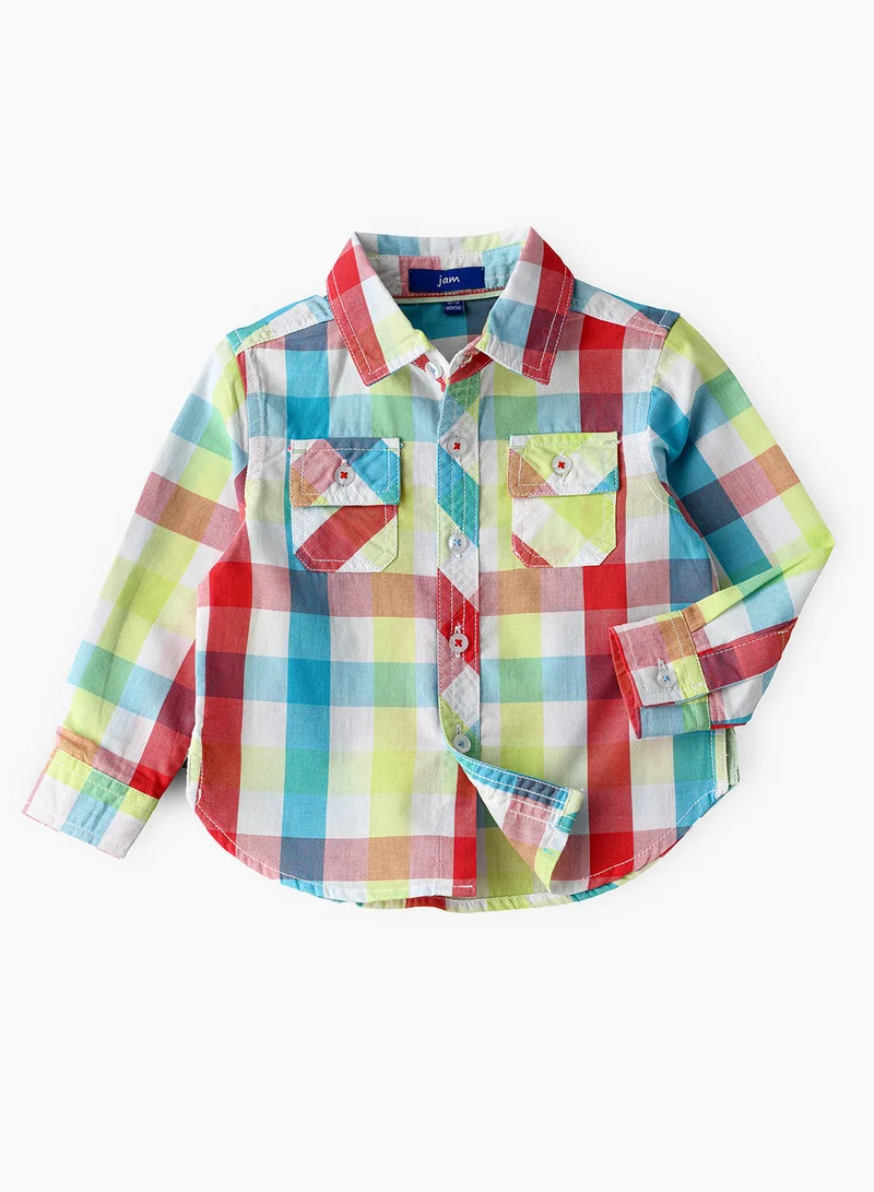 JAM Multi checks woven shirt