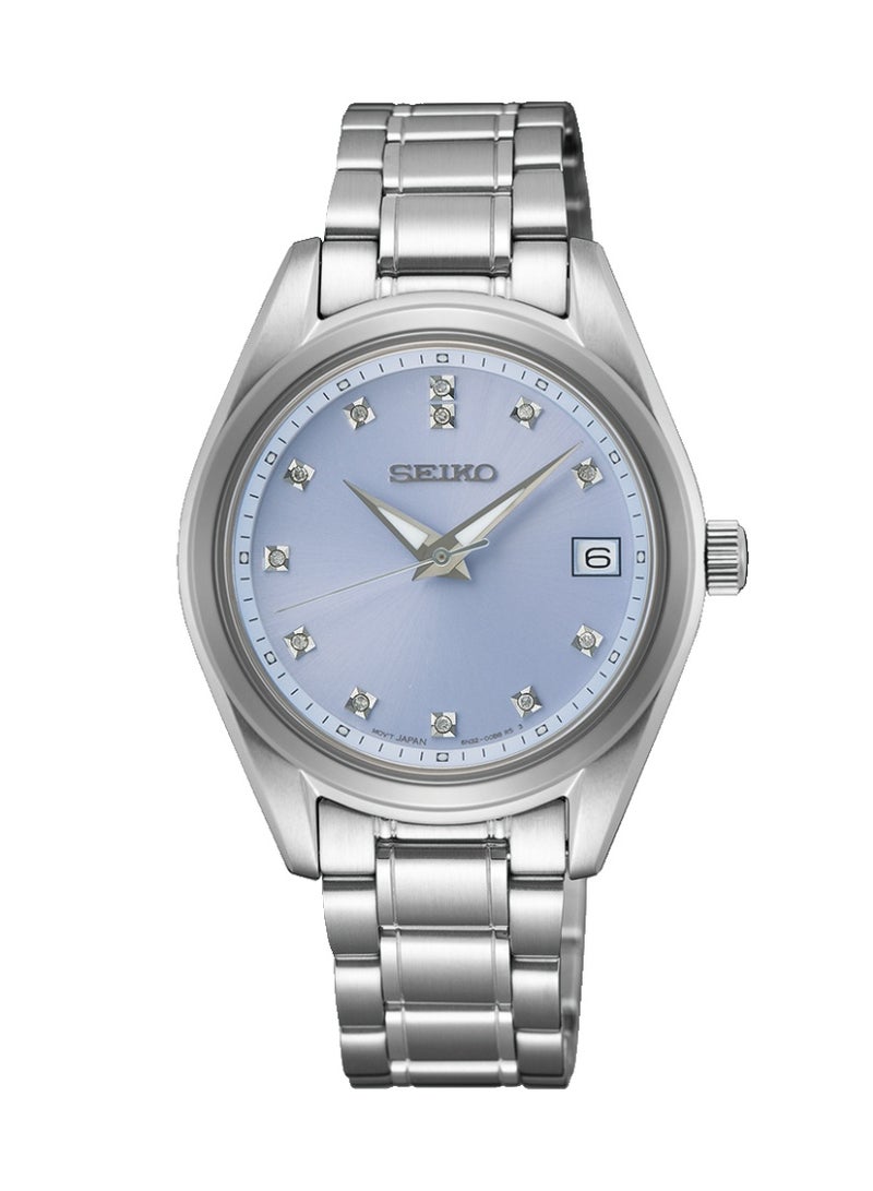 Classic Women’s Watch SUR581P1, 32 mm Light Blue Dial, Stainless Steel Case & Bracelet, 100 m WR