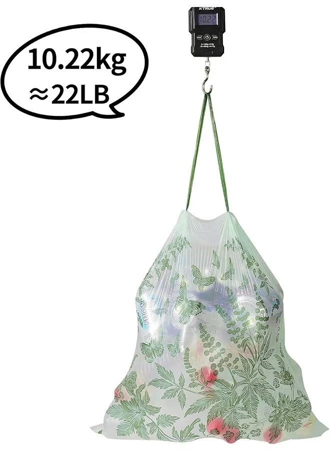 180 Counts Trash Bags with Butterfly Printed Drawstring Medium Garbage Bags,  Sweet Wormwood Scent, Leak-Proof, Tear-Resistant & Fragrant Trash Can Liners, Extra Strong Trash can Bags for Home/Office, Wide Handles for Easy Carry - Image 5