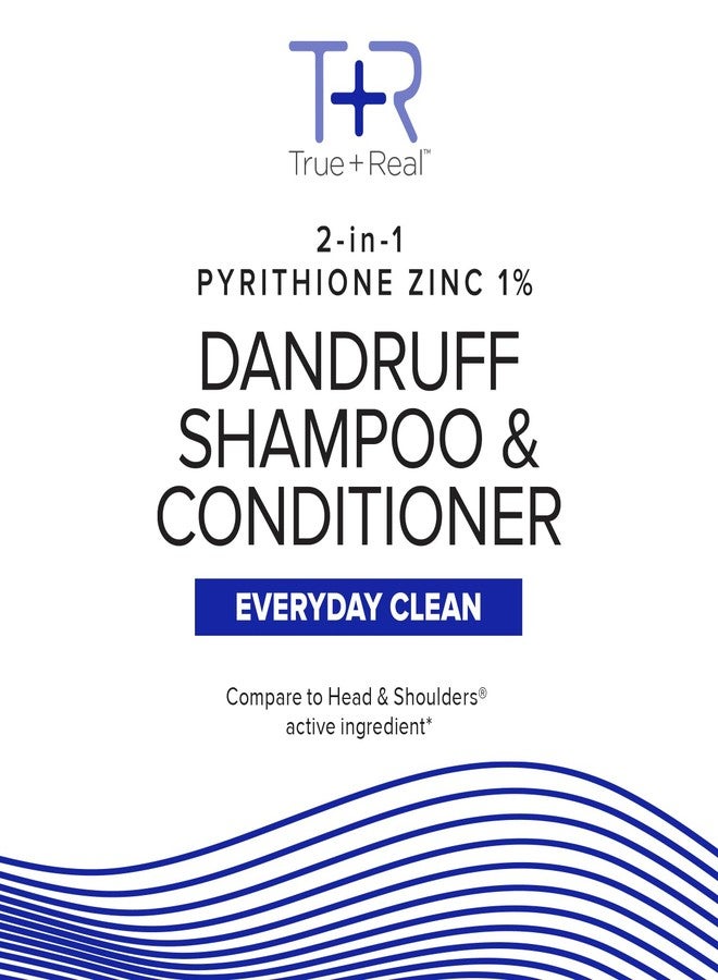 True+Real Mens 2 in 1 Anti Dandruff Shampoo + Conditioner Scalp Care 28.2 oz, 2 pack - Image 3