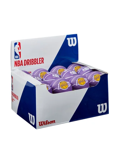 Wilson NBA Mini Dribbler Basketball - Los Angeles Lakers - Super Mini - Purple