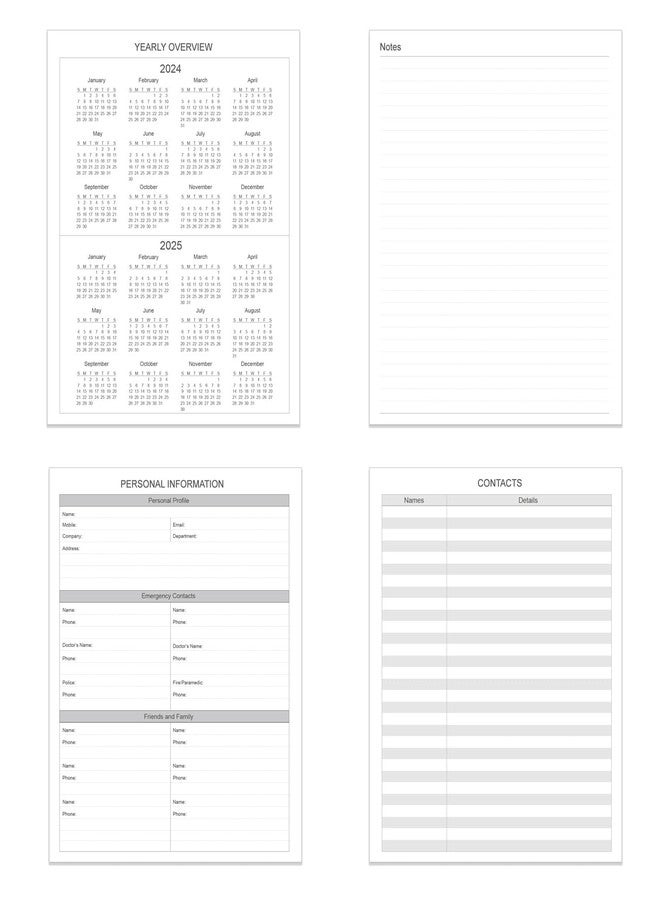 Tuun Fuplan Engineering Notebook - 130 Pages Engineer Graph Paper Notebook with .25" Engineering Grid Format, 8" x 10", Section Sewn Hardcover Grid Notebook for School Supplies, Black - Image 5