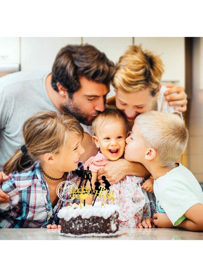 Super Dad Happy Birthday Cake Topper For Men Husband Happy Father Day Cake Topper Bulk Happy 40Th 50Th 60Th 70Th Birthday Decorations For Men Best Dad Ever Fathers Day Gift For Him Husband 5 Pcs