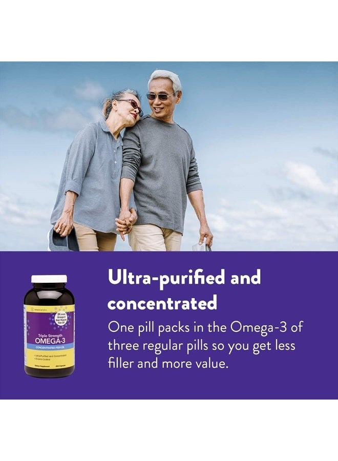 InnovixLabs زيت السمك أوميغا-3 بقوة ثلاثية، 900 ملغ أوميغا-3 لكل كبسولة، مغلف بطبقة داخلية خالية من التجشؤ، خالي من الجلوتين، يحتوي على EPA و DHA عاليين لصحة القلب والدماغ والمفاصل، معتمد من IFOS 5 نجوم، 200 كبسولة - Image 4