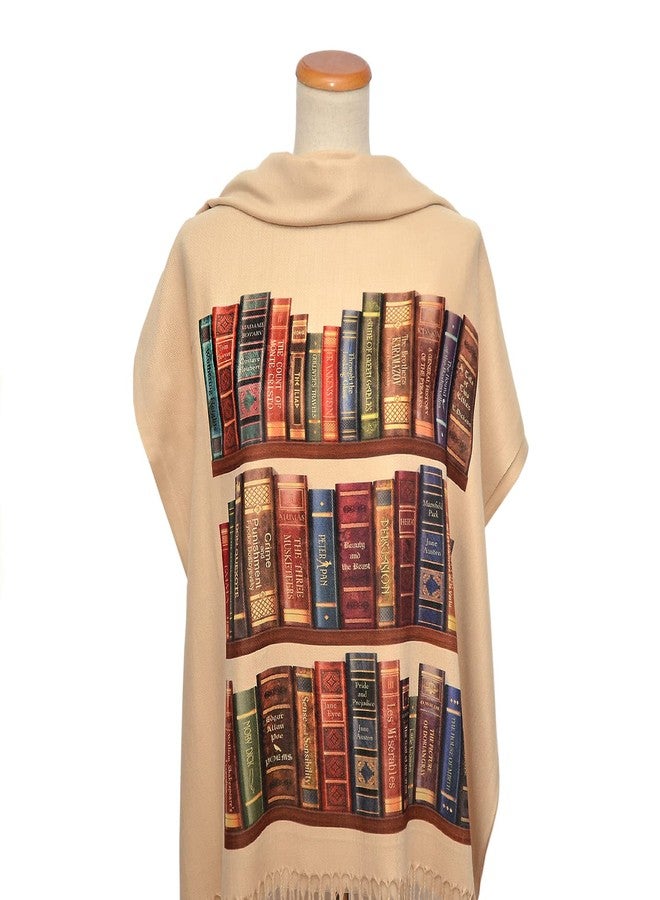 Universal Zone Bookshelf Scarf. Literary Shawl with the famous books' titles, Bookish Gift, Literary Gift, Book Lover Scarf, Librarian gift. - Image 5