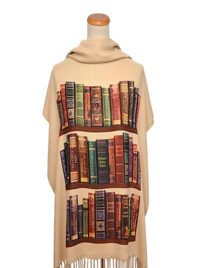 Universal Zone Bookshelf Scarf. Literary Shawl with the famous books' titles, Bookish Gift, Literary Gift, Book Lover Scarf, Librarian gift. - Image 4