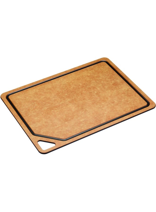 natural elements Kitchencraft  Eco Chopping Board, Craft Paper/Resin, Brown, 37 X 27.8 Cm - Image 5