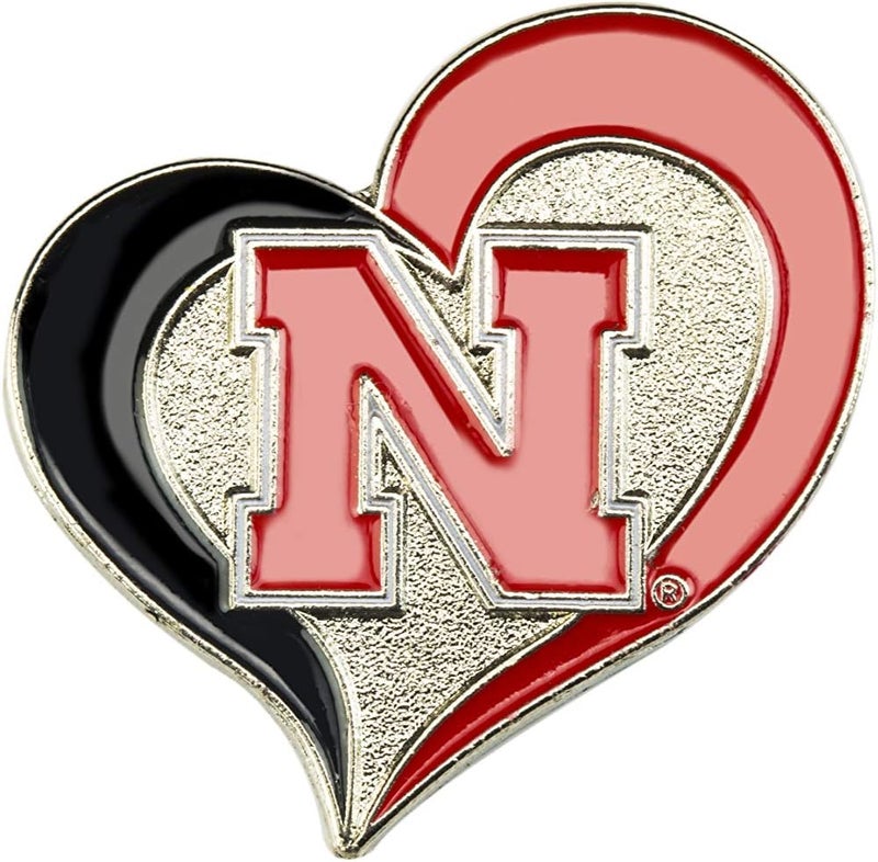 NCAA unisex-adult Swirl Heart Pin