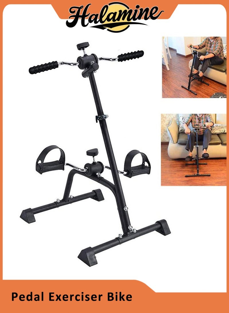Halamine Pedal Exerciser Bike Hand Arm Leg and Knee Peddler Adjustable Fitness Equipment for Seniors, Elderly Home Pedal Exercise Bike for Total Body - Image 1