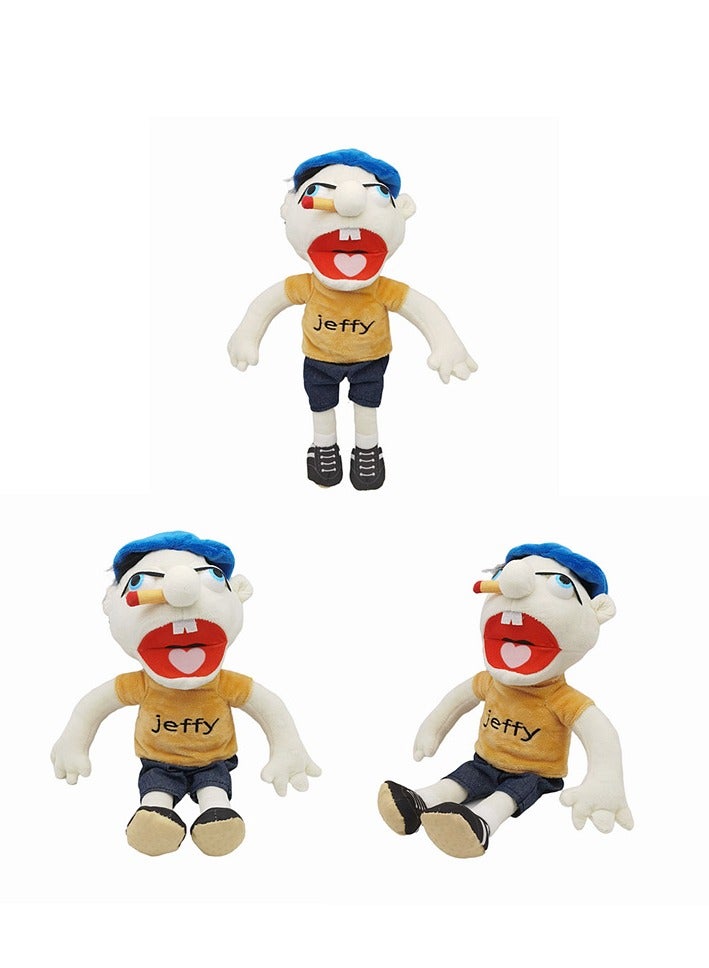 New Jeffy Hat Game Plush Toy Doll, 40cm Ultra-Soft Short Plush, PP Cotton Stuffing, Perfect for Kids and Collectors  - Image 1